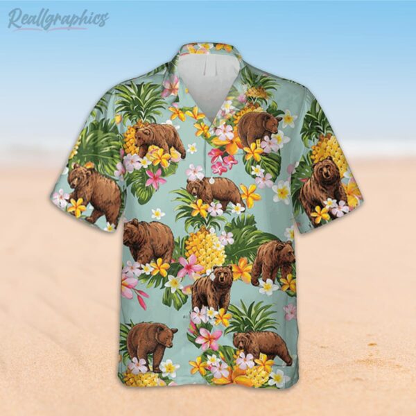 funny bear and pineapple hawaiian shirt 2 ugwm21