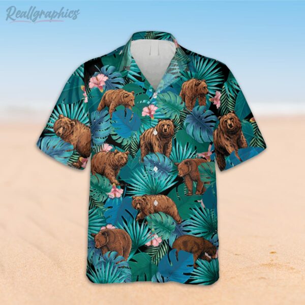 funny bear hawaiian shirt 2 vzxp7p