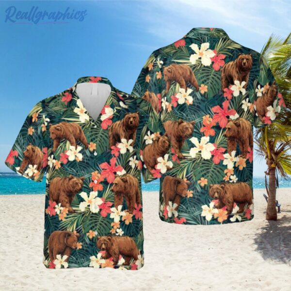 funny bear hawaiian shirt men clothing 1 eqnvpj