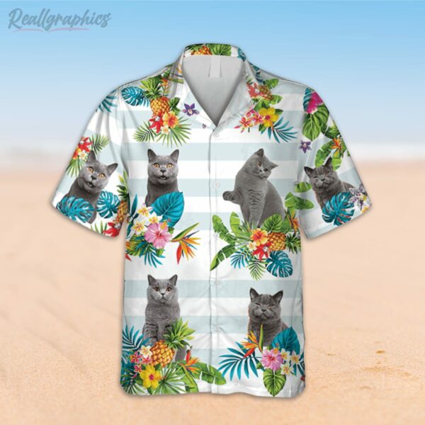 funny british shorthair white hawaiian shirt magnum pi shirt 2 e7xx9w