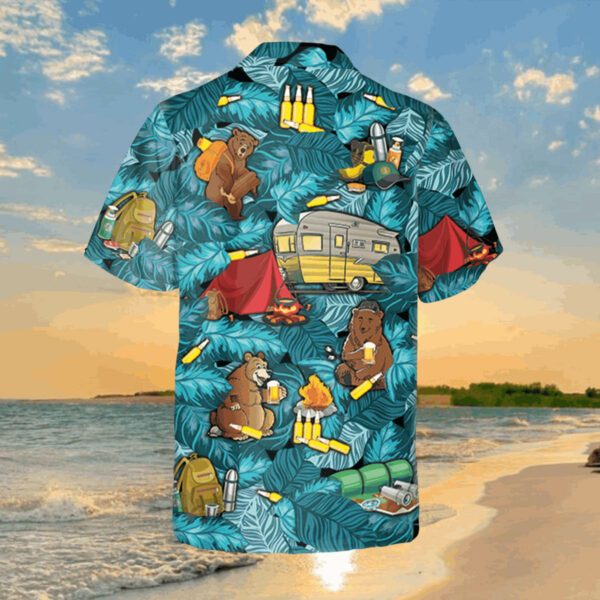 funny camping hawaiian shirt bear camper shirt 3 jd2qah