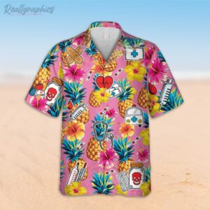 funny pink nurses hawaiian shirt gift for female doctor 2 ihaggi