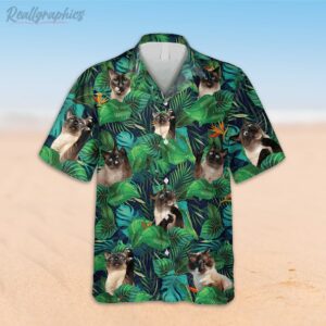 funny siamese cat hawaiian shirt vintage 3d print shirts 2 dzioxv