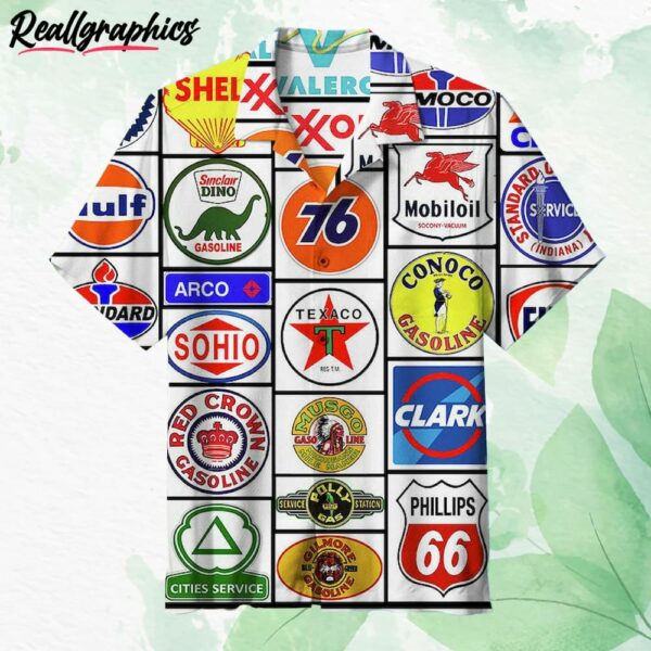 gasoline brands hawaiian shirt short sleeve button up shirt k4wzol