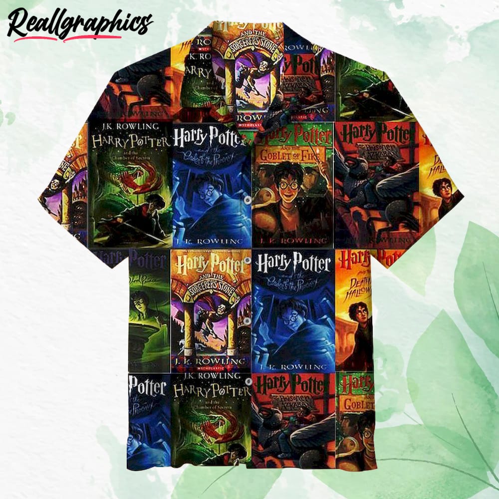 Harry Potter Comics Hawaiian Shirt, Short Sleeve Button-up Shirt