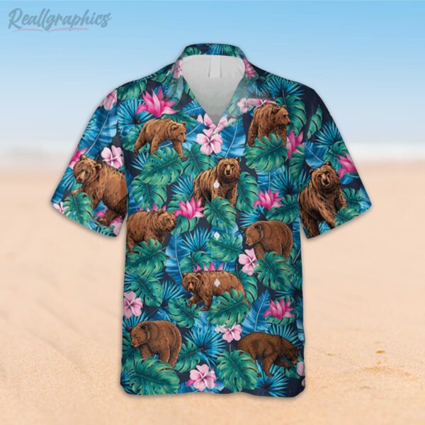 hibicus flowers bear hawaiian shirt shirt for men 2 prqub8