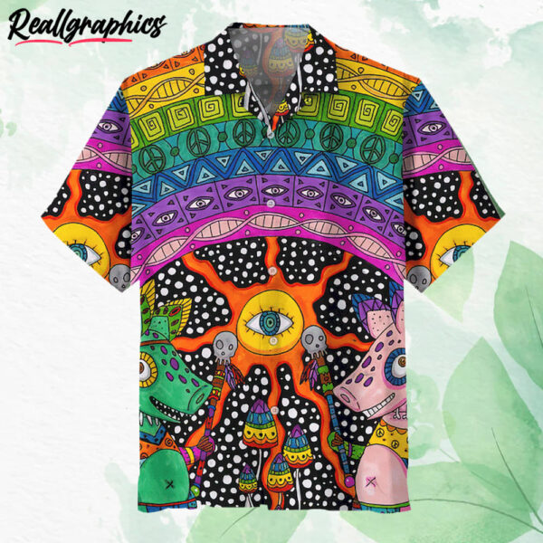 hippie eyes hawaiian shirt short sleeve button up shirt qzqdb5