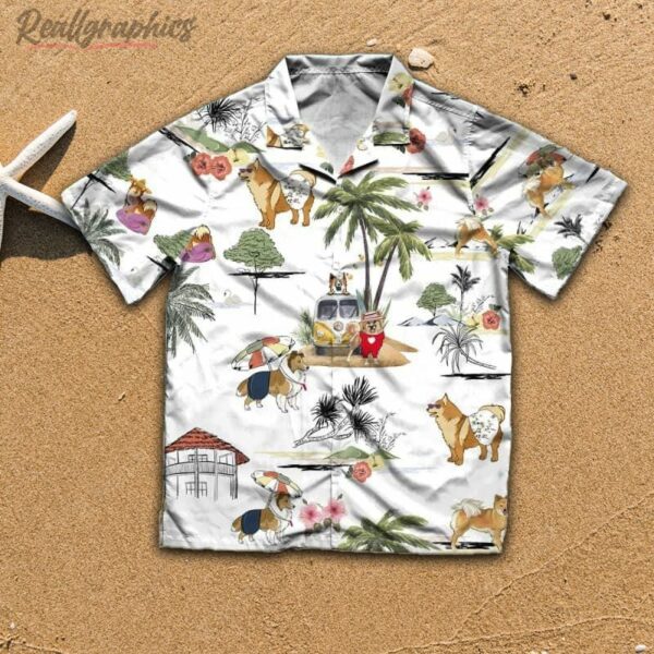 icelandic sheepdog beach hawaiian shirt aloha shirt i2w19t