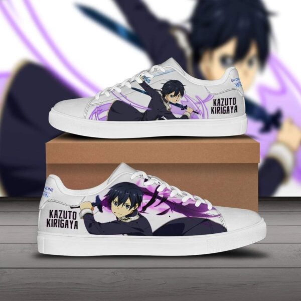 kazuto kirigaya skate sneakers sword art online custom anime shoes 1 kjqgrb