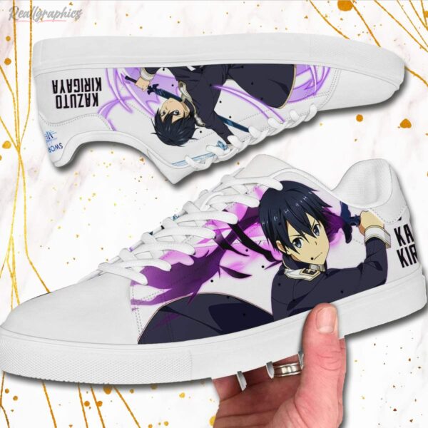 kazuto kirigaya skate sneakers sword art online custom anime shoes 2 p6qjfo