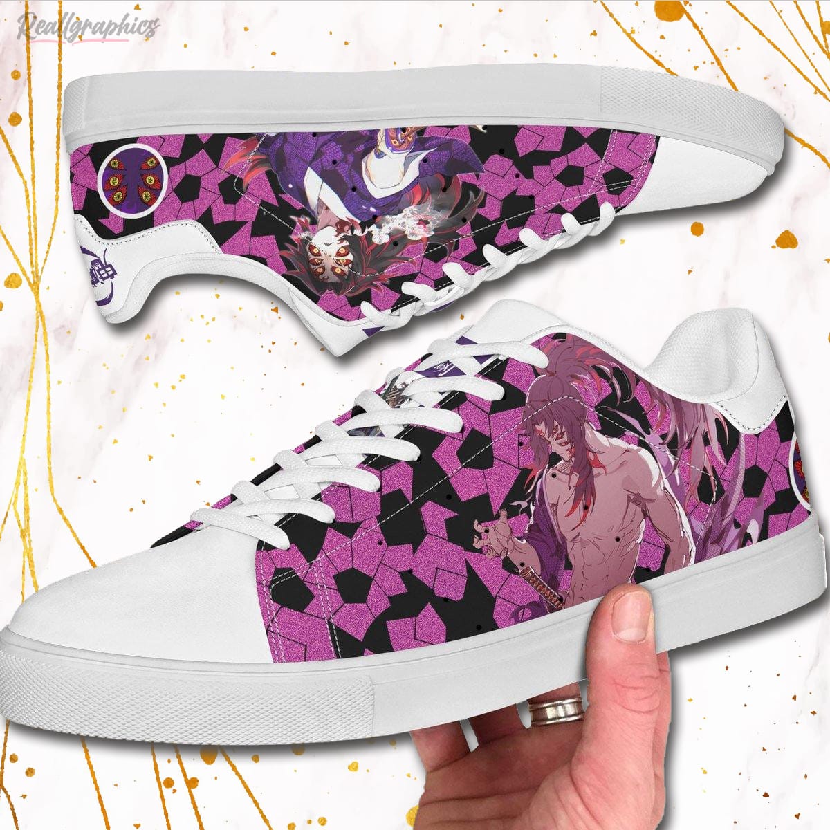 Kokushibo Stan Smith Shoes, Custom Demon Slayer Anime Sneakers ...
