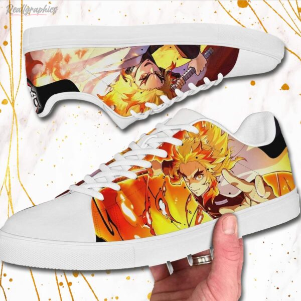 kyojuro rengoku skate sneakers custom demon slayer anime shoes 3 osygk5