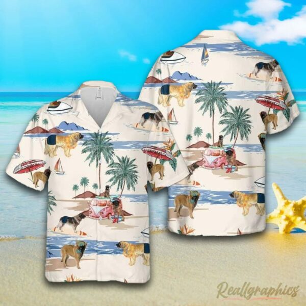 leonberger summer beach hawaiian shirt aloha shirt mjwmhi