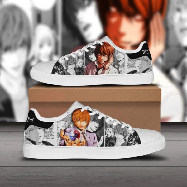 light yagami skate sneakers death note custom anime shoes 1 fy94qx