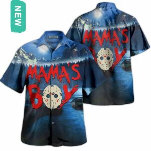 mama s boy michael myers hawaiian shirt short sleeve button up shirt gg3low