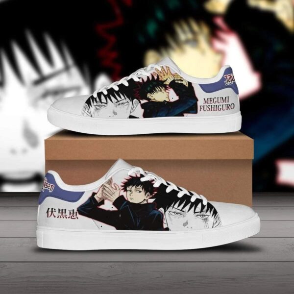 megumi fushiguro skate sneakers jujutsu kaisen custom anime shoes 1 w0exkf