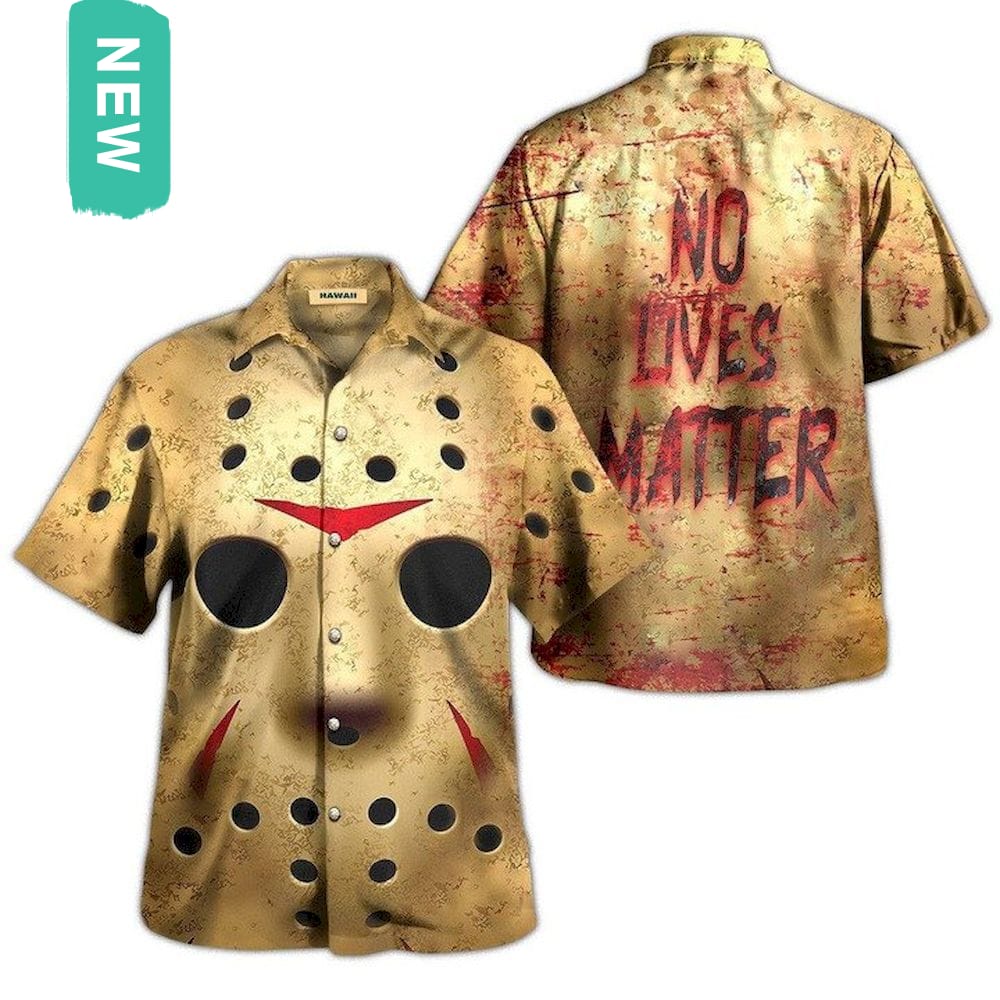 Michael Myers No Lives Matter Hawaiian Shirt, Short Sleeve Button-up Shirt