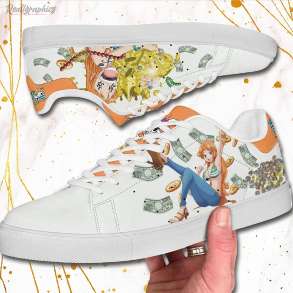 nami skate sneakers one piece custom anime shoes 2 puz3yi