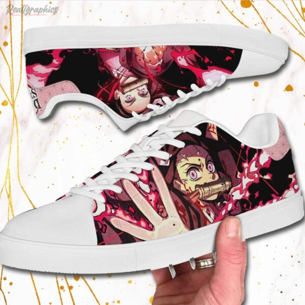 nezuko kamado skate sneakers custom demon slayer anime shoes 2 x1mcri