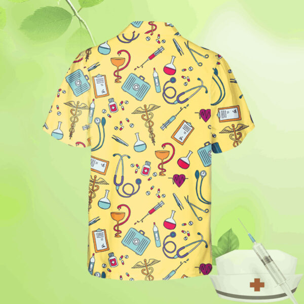 nurse tools yellow hawaiian shirt doctor the caduceus summer shirt 3 chdi9d