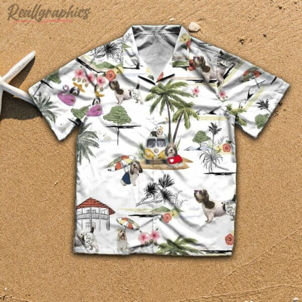petit basset griffon vendeen beach hawaiian shirt aloha shirt ngqu4w