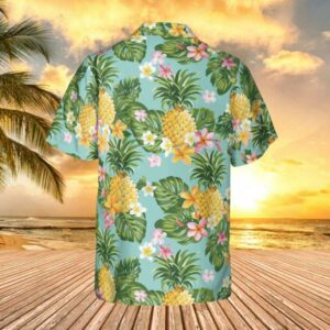 pineapple green hawaiian shirt beach outfit gift for husband 3 zxrpvi