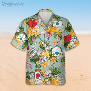 pineapples nurse tools doodle hawaiian shirt doctor gift shirts 2 cujdrt