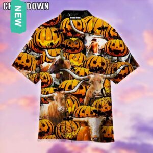 pumpkin halloween hawaiian shirt nbe99a