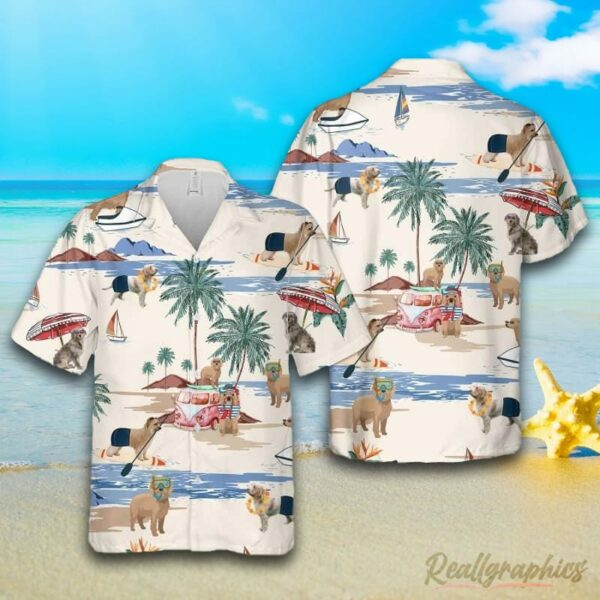 pyrenean shepherd summer beach hawaiian shirt aloha shirt wkctos