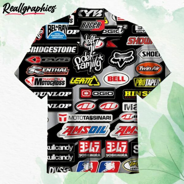 racing car label hawaiian shirt izqrzq