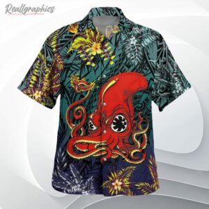 red hot chili peppers octopus hawaiian shirt v9oucl