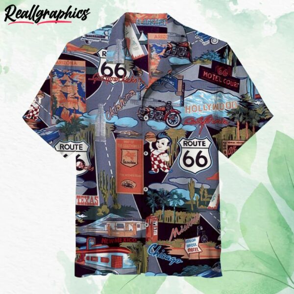 route 66 to hollywood hawaiian shirt czyqea