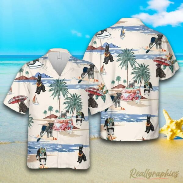 schnauzer summer beach hawaiian shirt aloha shirt wse3t3