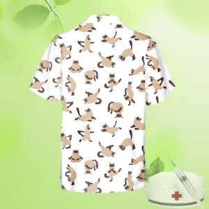 siamese cats doodles white hawaiian shirt 3 z7pf6c