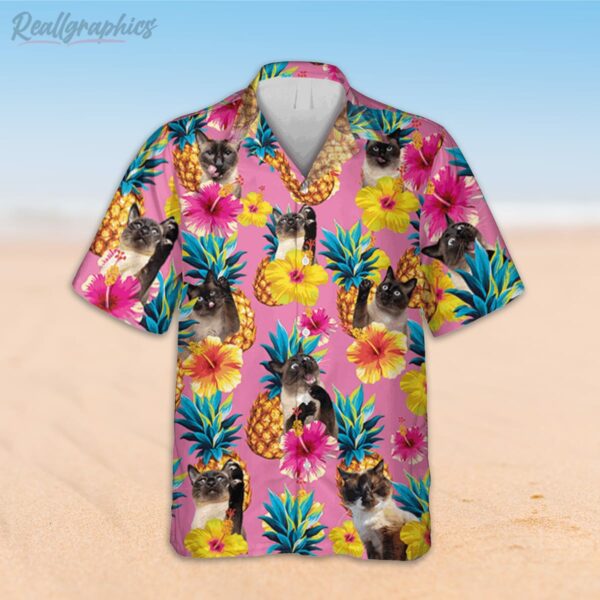 siamese kitties pink hawaiian shirt 2 fnclcm