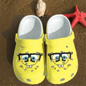 smile spongebob squarepants printed classic clogs shoes igfnga