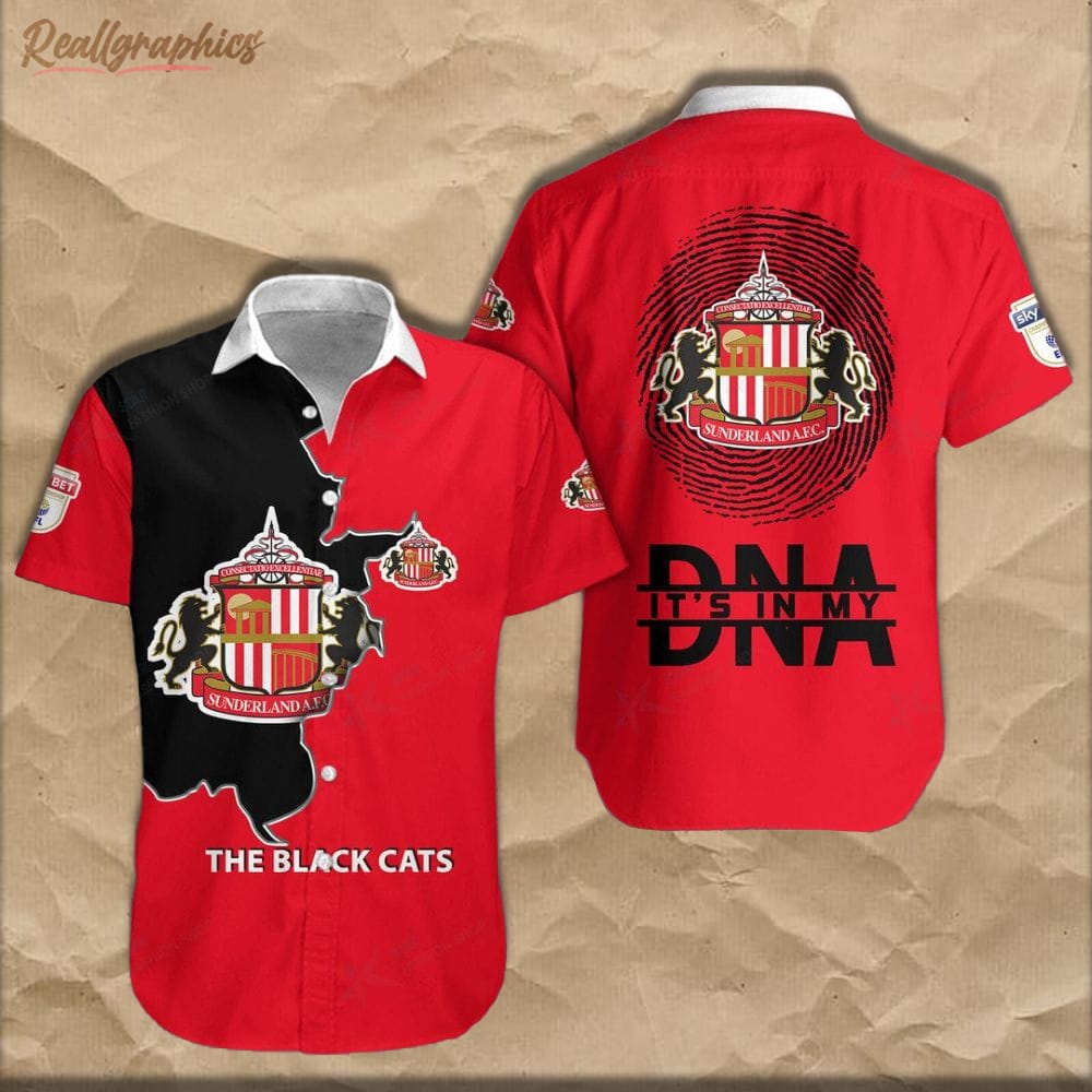 Sunderland The Black Cats Is My DNA Hawaiian Shirt