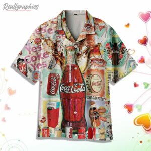 the greatest coca cola hawaiian shirt o5yyer