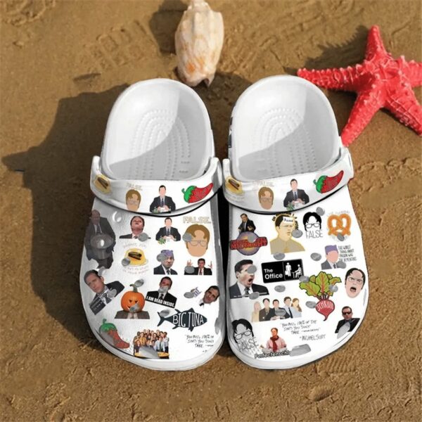 the offfice art sticker classic clogs shoes anuuaq