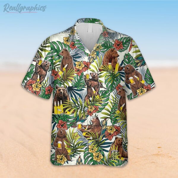 tropical bear drinks beer hawaiian shirt gift for camping lovers 2 mt5cwh