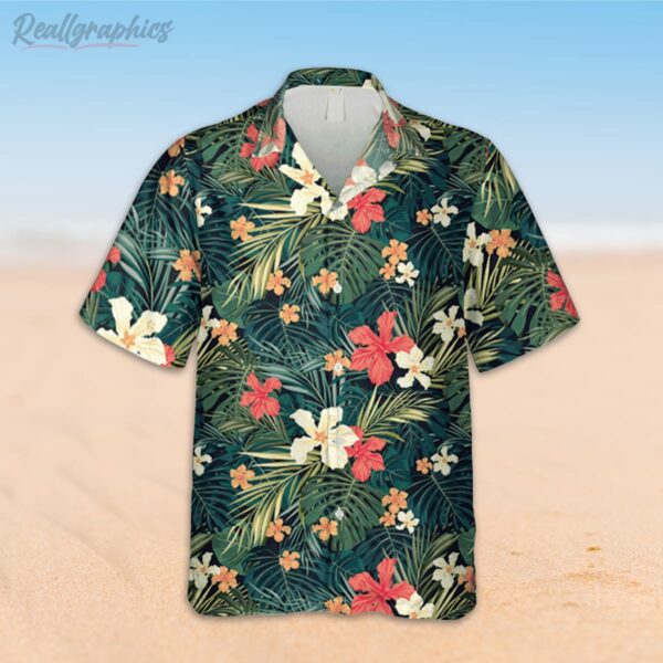 tropical flowers and plants hawaiian shirt beach outfit 2 m3copf