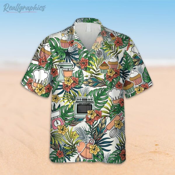 tropical plants bakery hawaiian shirt 3d print bakering shirt 2 ljcava