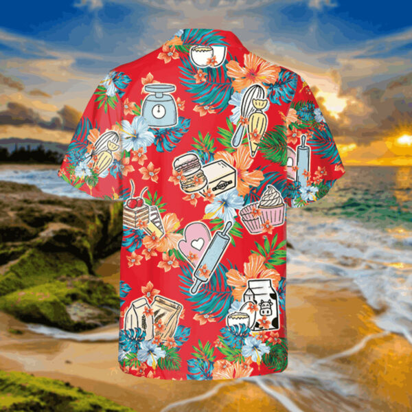 vintage red baker hawaiian shirt cake tropical shirt 3 f7whgz