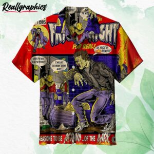 welcome to fright night for real hawaiian shirt ndjvy8