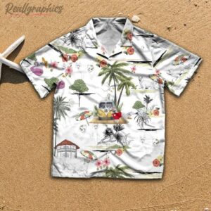 white shepherd beach hawaiian shirt aloha shirt yseknv
