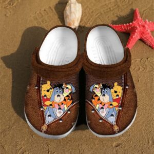 winnie the pooh leatherette rubber classic clogs shoes gyvqu1