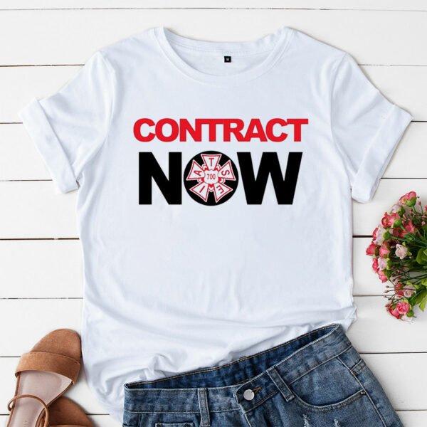 a t shirt white contract now snl pjsurs