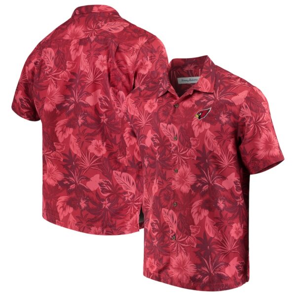 arizona cardinals floral button up shirt 1 tb3pwj