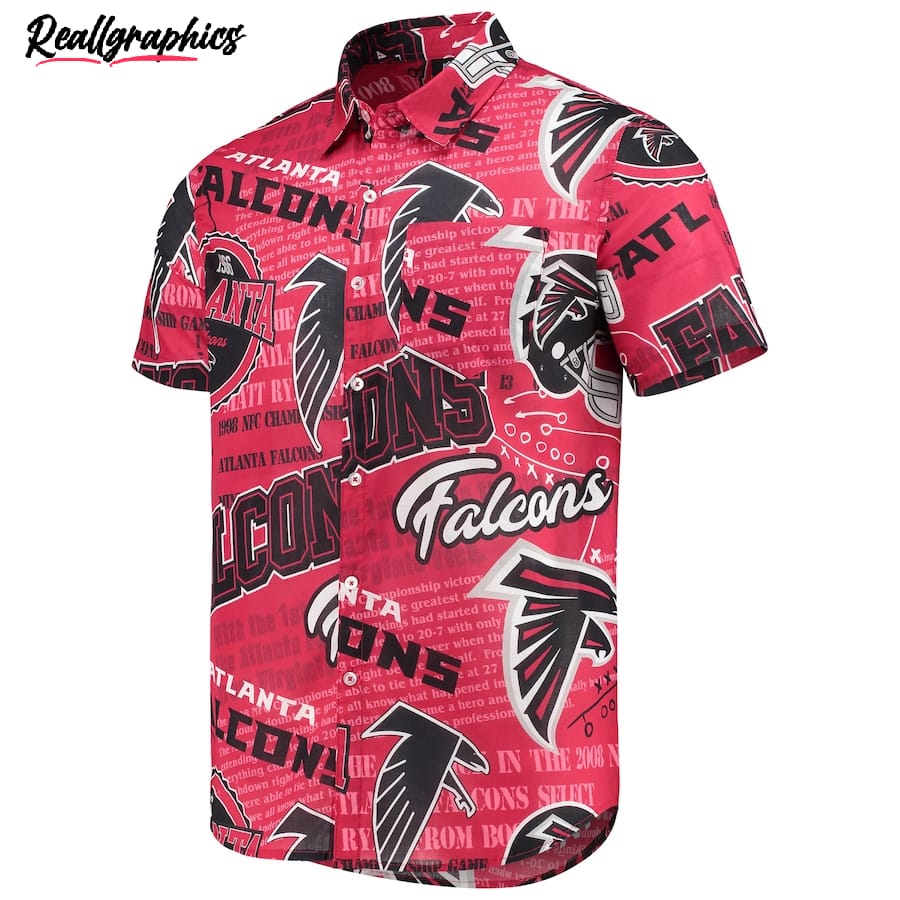 atlanta falcons football pattern button up shirt 2 s10jsm