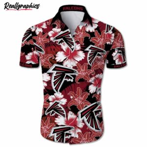 atlanta falcons hawaiian shirt tropical flower short sleeve 1 kc5zgr